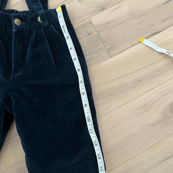 Vintage Navy Velvet Kids Overalls 18-24 month - Picture 6 of 8